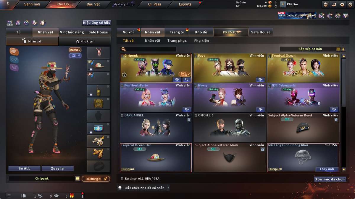 shop acc cf uy tin gia re